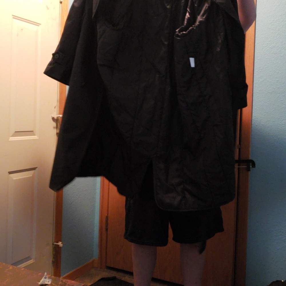 Black trench coat